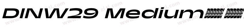 DINW29 Medium字体转换